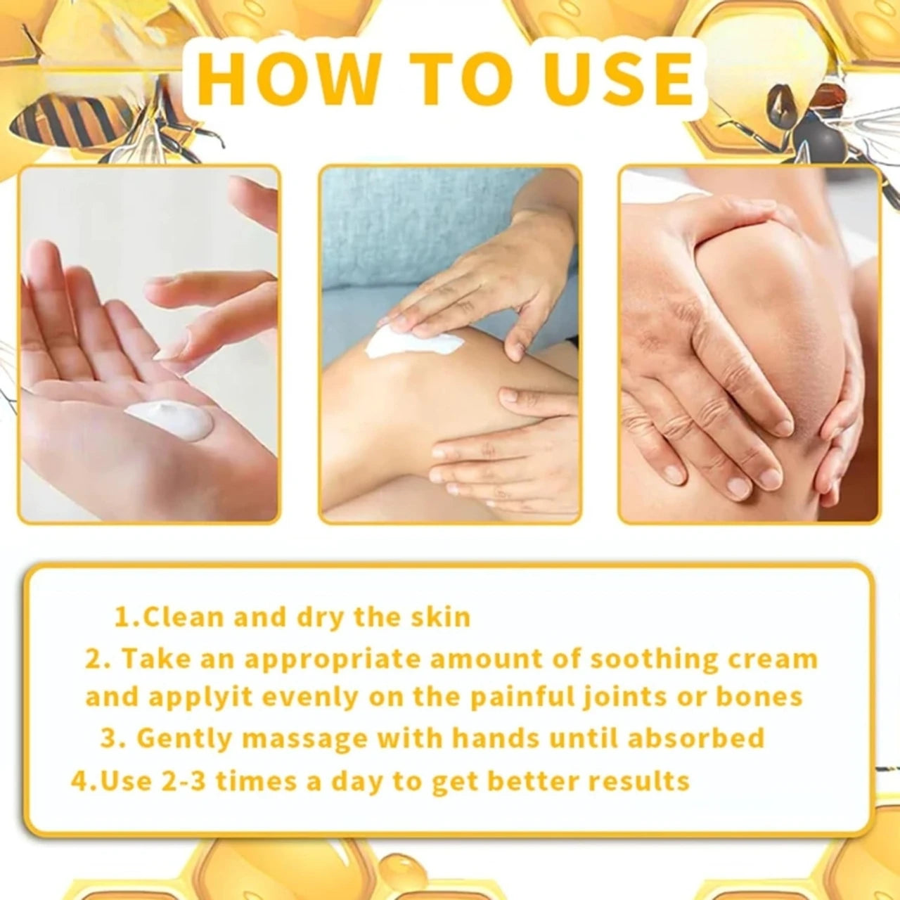Bee Venom & Turmeric Pain Relief for Muscle and Joint Pain Cream