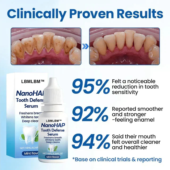 NanoHAP Tooth Defense Serum | Advanced Enamel Care, Fresh Breath & Daily Oral Protection | Buy 1 Get 1 Free