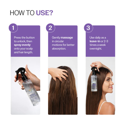 Rosemary & Rice Water Hair Growth Spray for Hair Growth & Thickness - 200 ml