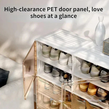 Premium 8-Layer Foldable Shoe Rack | Space-Saving Shoe Storage Organizer | Large Capacity | Easy Assembly